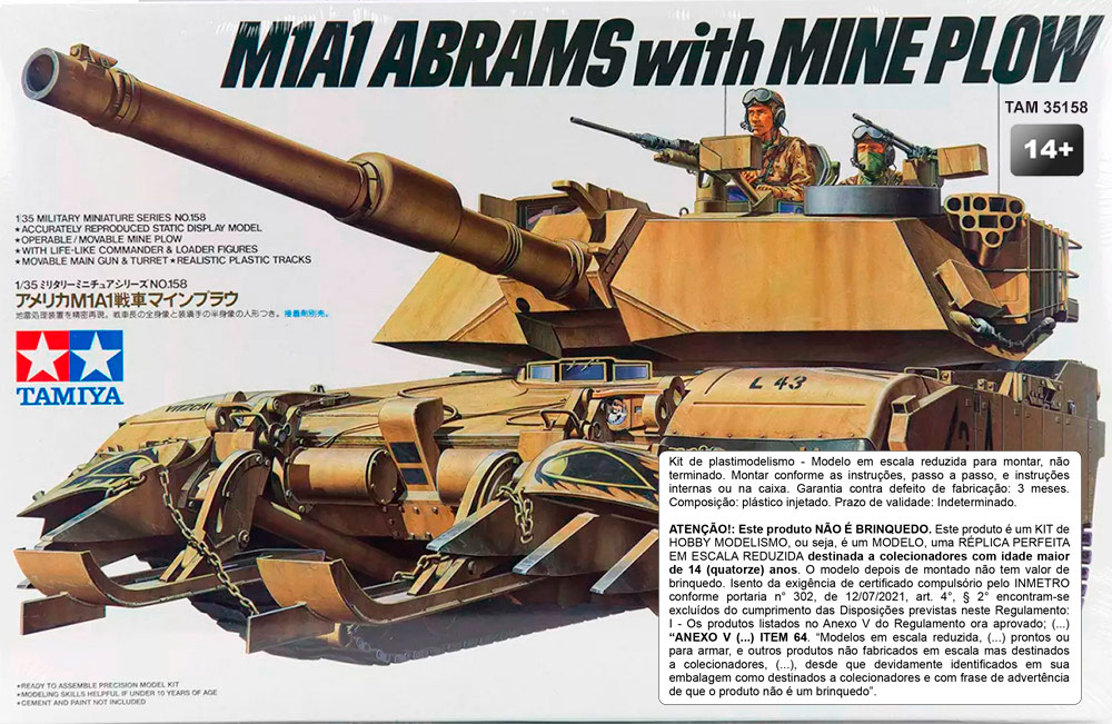 U.S. M1A1 Abrams w/ Mine Plow - 1/35