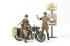 British BSA M20 Motorcycle w/ Military Police - 1/35