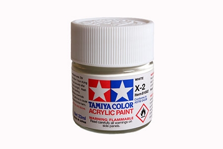 Tinta Tamiya para plastimodelismo - Acrílica X2 - Branco 23 ml