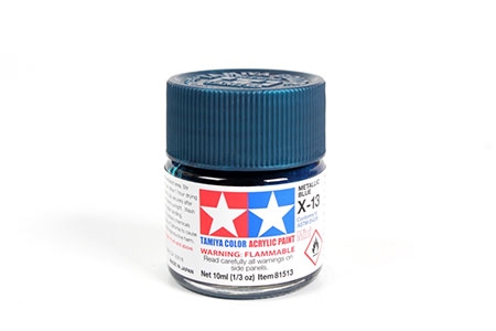 Tinta Tamiya para plastimodelismo - Acrílica mini X-13 - Azul metálico - 10ml