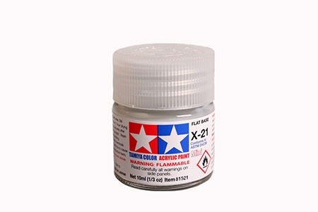 Tinta Tamiya para plastimodelismo - Acrílica mini X-21 - Base lisa 10 ml