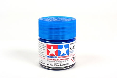 Tinta Tamiya para plastimodelismo - Acrílica mini X-23 - Azul claro - 10ml