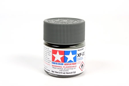 Tinta Tamiya para plastimodelismo - Acrílica mini XF-22 RLM - Cinza - 10 ml