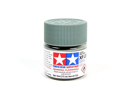 Tinta Tamiya para plastimodelismo - Acrílica mini XF-25 Cinza mar claro - 10 ml