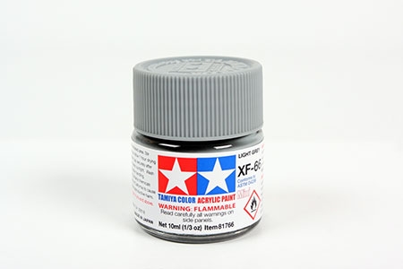 Tinta Tamiya para plastimodelismo - Acrílica mini XF-66 - Cinza claro - 10ml