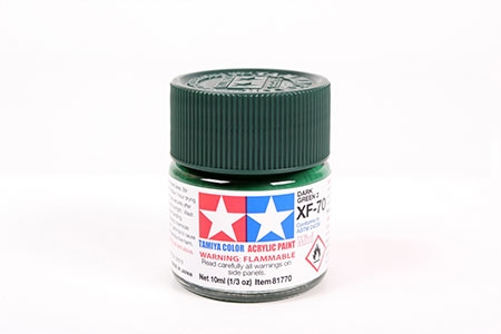 Tinta Tamiya para plastimodelismo - Acrílica mini XF-70 - Cinza escuro 2 - 10ml
