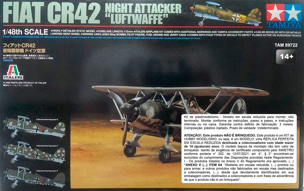 Fiat CR42 Night Attacker Luftwaffe - 1/48