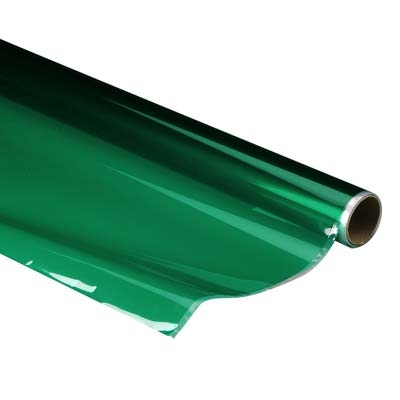 Plástico termoadesivo Monokote (66 x 182 cm) - Transparente Verde - NOVIDADE!