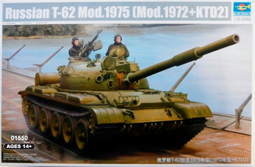 Russian T-62 Mod.1975 - KMT-6 Mine Plow - 1/35